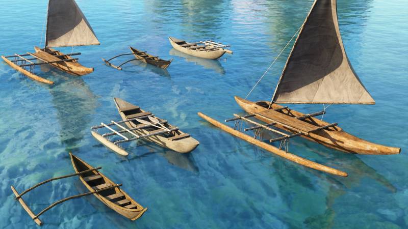 Free 3D Models Ancient Canoes Kit_ChuckCG