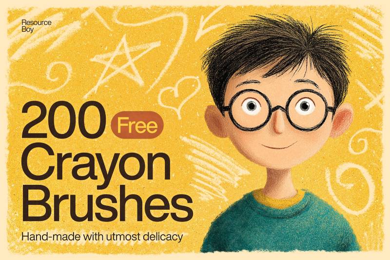 Téléchargez gratuitement les brosses crayon pour Photoshop de Resource Boy. Parfaites pour créer des illustrations au style dessiné à la main, avec texture et charme nostalgique.